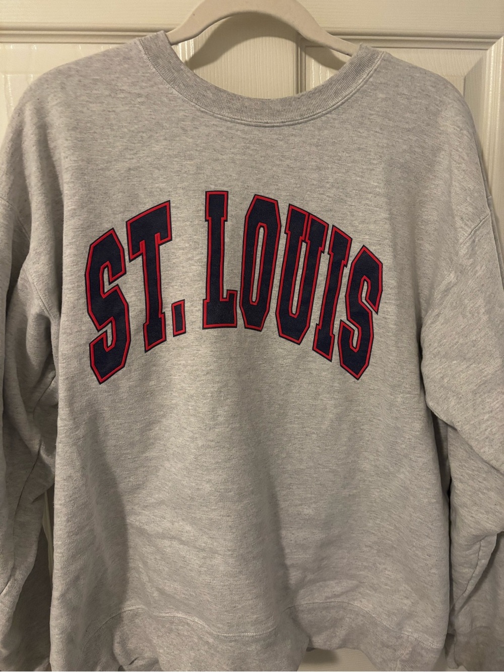 St. Louis Grey Crewneck Sweatshirt